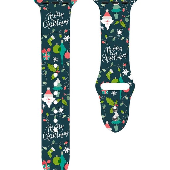 NWT Epic Deals | Green 'Merry Christmas' Band Replacement for Apple Watch - Picture 1 of 8